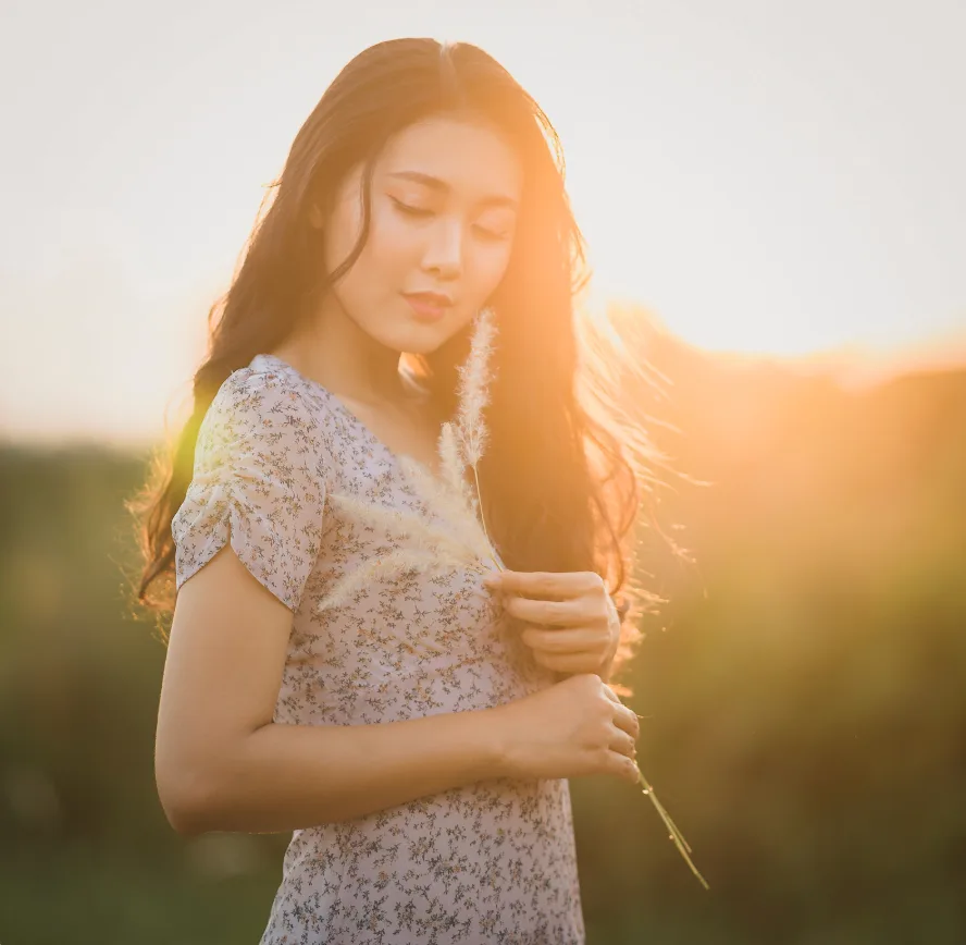Live Longer, Live Stronger, Stay Sharp Woman enjoying natural vitality and healthy biological aging